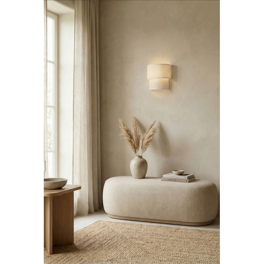 Brilagi - LED-wandlamp BOHO ECO 1xE27/10W/230V crème