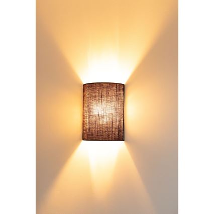 Brilagi - LED-wandlamp BOHO STYLE 1xE27/15W/230V bruin