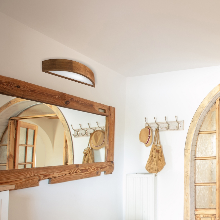 Brilagi - LED-wandlamp CARVALHO 1xE27/15W/230V eik/kers