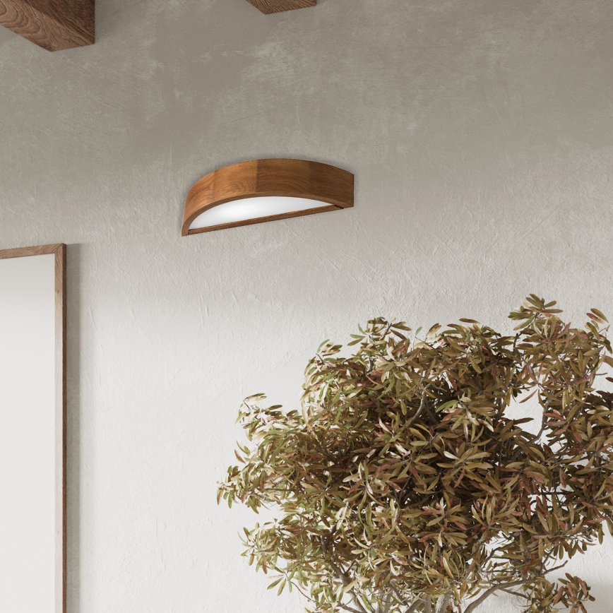 Brilagi - LED-wandlamp CARVALHO 1xE27/15W/230V eik/kers