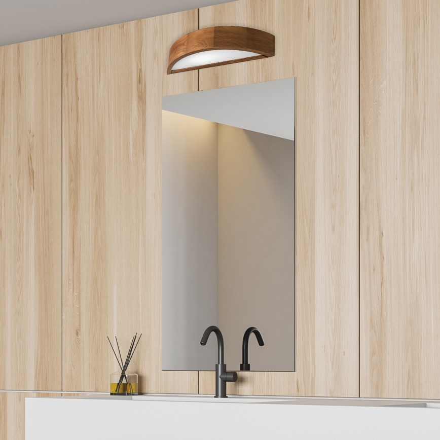 Brilagi - LED-wandlamp CARVALHO 1xE27/15W/230V eik/kers