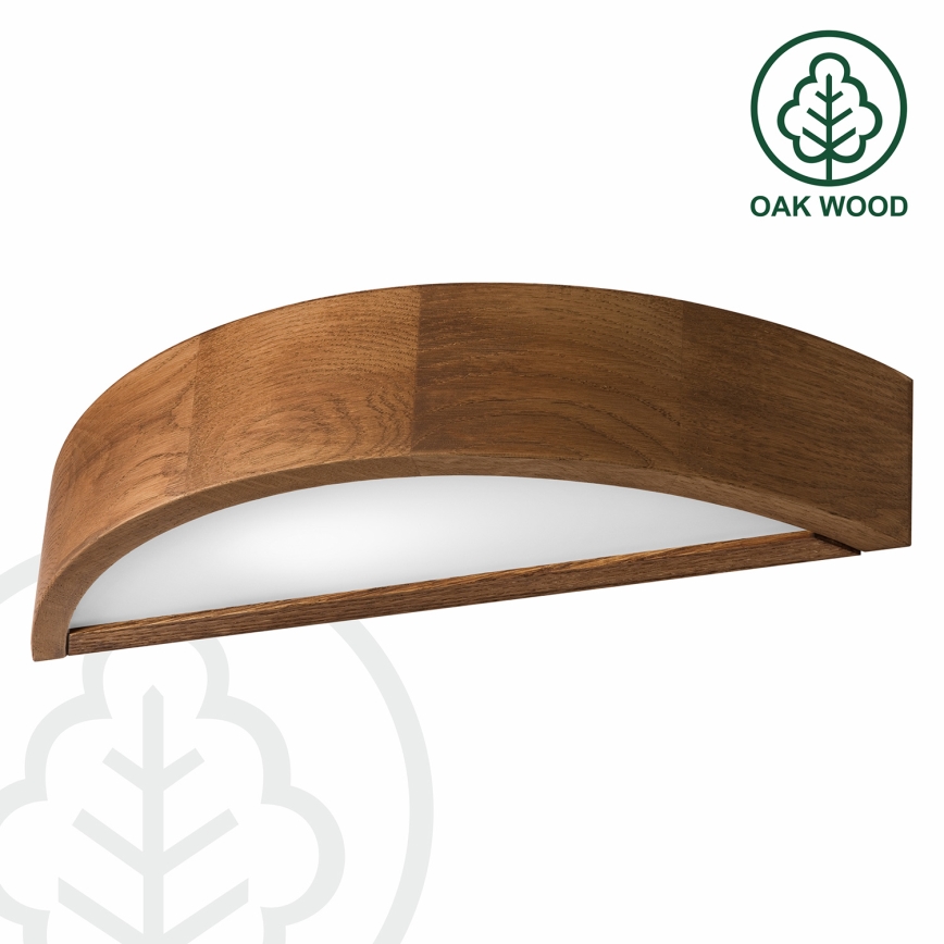 Brilagi - LED-wandlamp CARVALHO 1xE27/15W/230V eik/kers