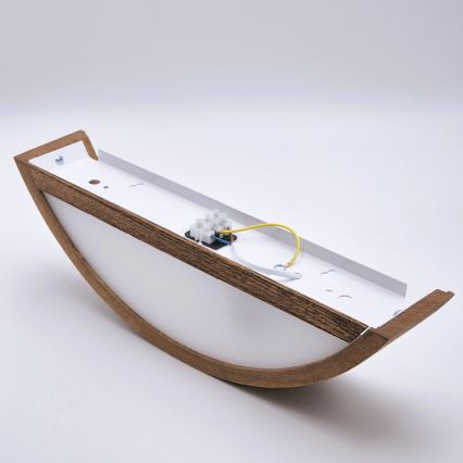 Brilagi - LED-wandlamp CARVALHO 1xE27/15W/230V eik/kers