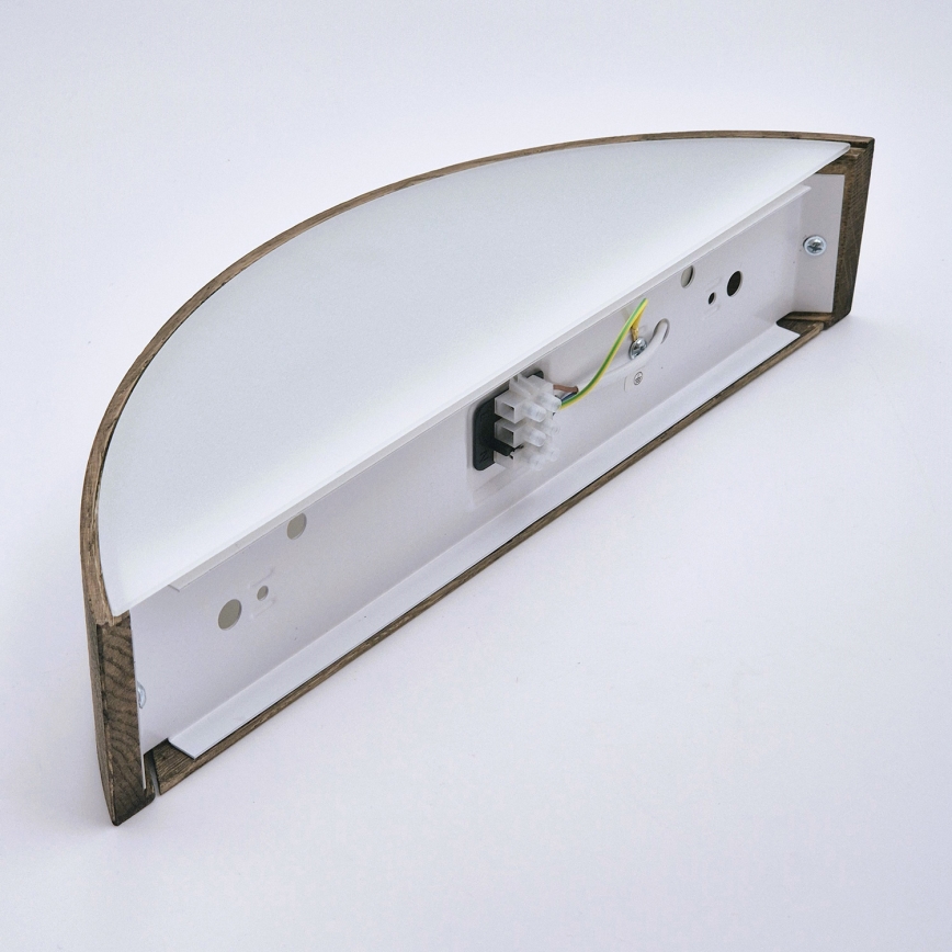 Brilagi - LED-wandlamp CARVALHO 1xE27/15W/230V eiken/walnoot