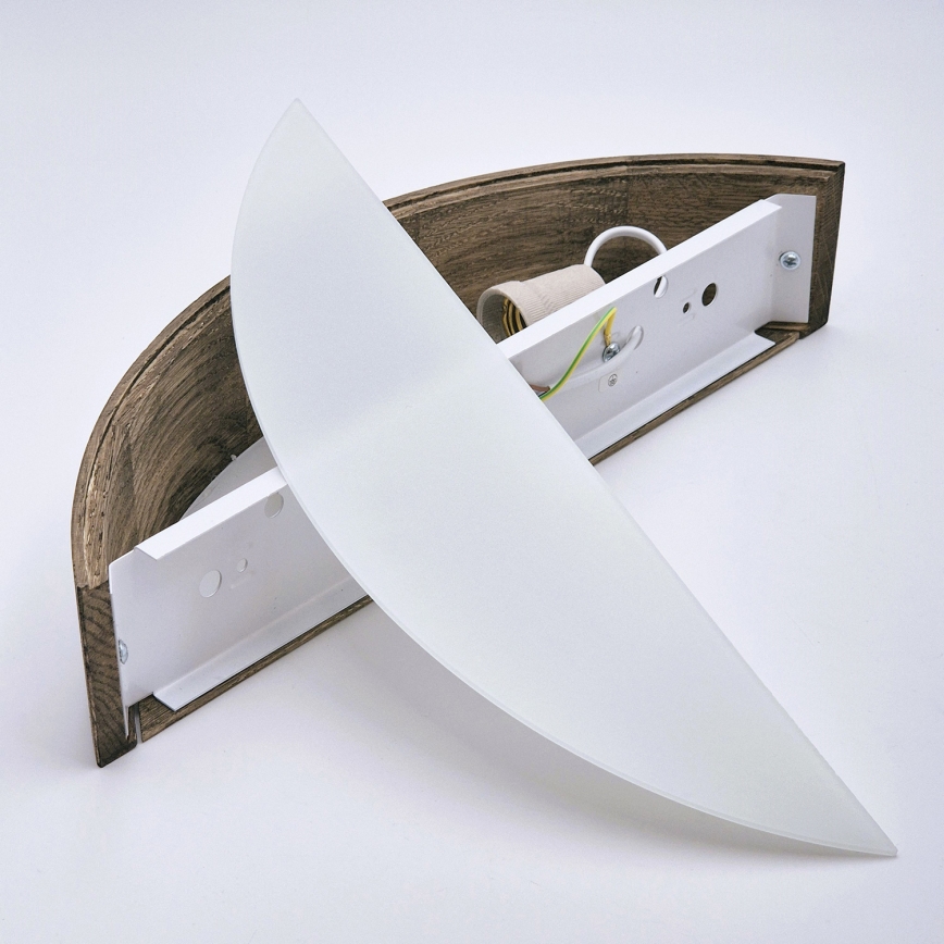 Brilagi - LED Wandlamp CARVALHO 1xE27/60W/230V eiken