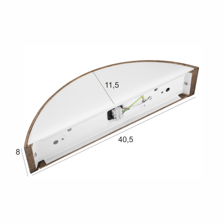 Brilagi - LED Wandlamp CARVALHO 1xE27/60W/230V eiken