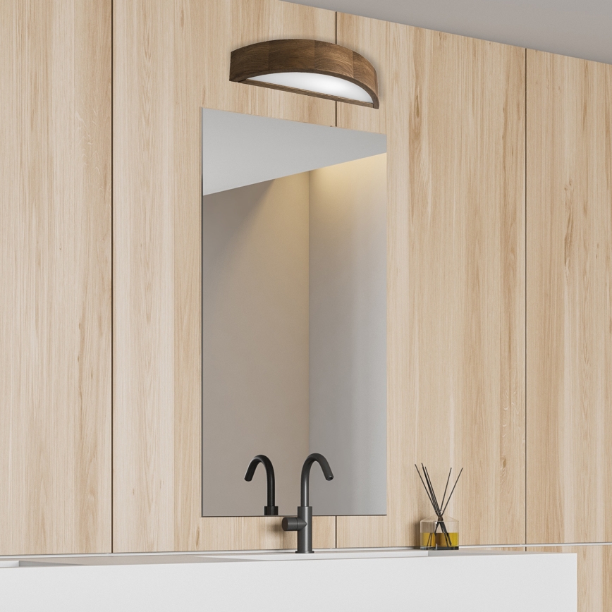 Brilagi - LED Wandlamp CARVALHO 1xE27/60W/230V eiken walnoot