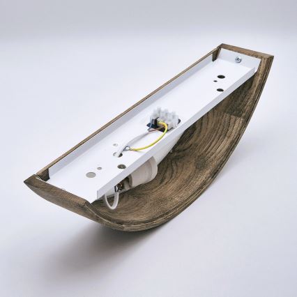 Brilagi - LED Wandlamp CARVALHO 1xE27/60W/230V eiken walnoot