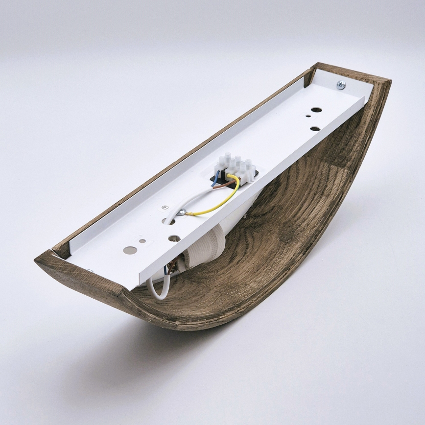 Brilagi - LED Wandlamp CARVALHO 1xE27/60W/230V eiken walnoot