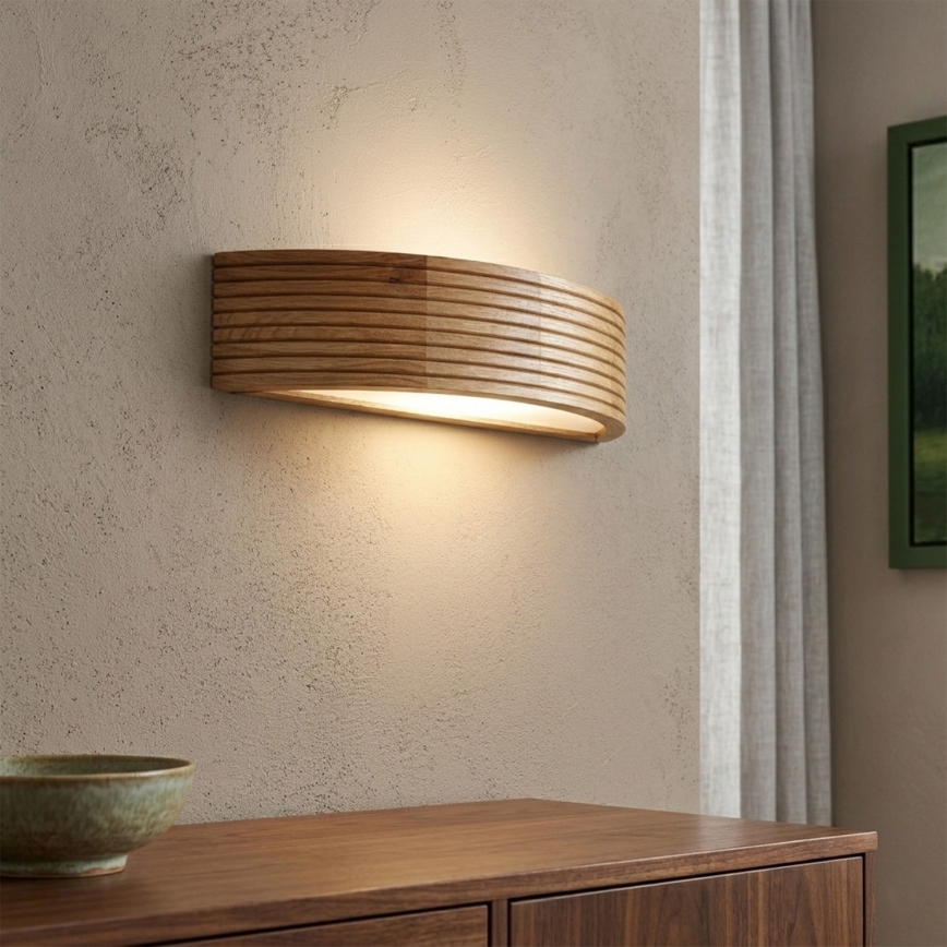 Brilagi - LED-wandlamp CARVALHO MODERN 1xE27/60W/230V eiken