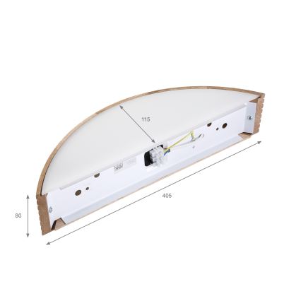 Brilagi - LED-wandlamp CARVALHO MODERN 1xE27/60W/230V eiken