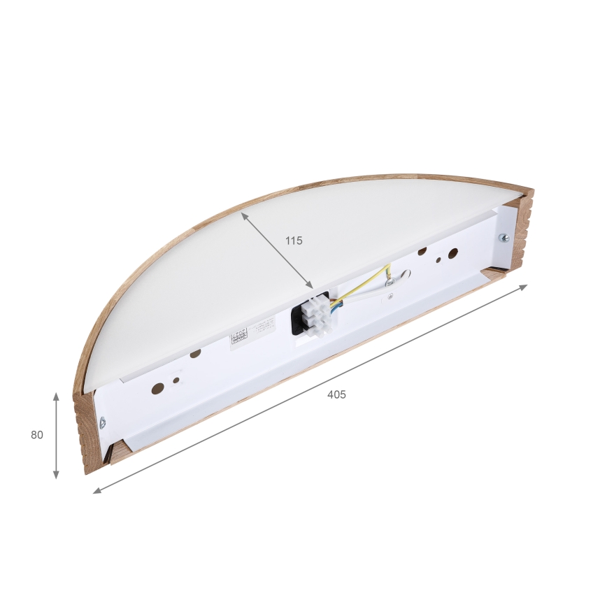 Brilagi - LED-wandlamp CARVALHO MODERN 1xE27/60W/230V eiken