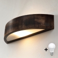 Brilagi - LED-wandlamp CARVALHO SMOKEY 1xE27/60W/230V eiken