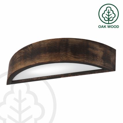 Brilagi - LED-wandlamp CARVALHO SMOKEY 1xE27/60W/230V eiken