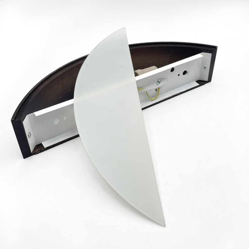 Brilagi - LED-wandlamp CARVALHO SMOKEY 1xE27/60W/230V eiken