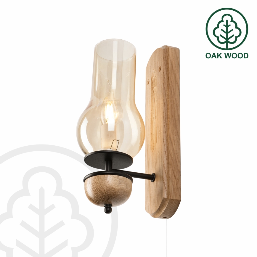 Brilagi - LED Wandlamp COTTAGE 1xE14/40W/230V eiken/bruin