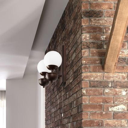 Brilagi - LED Wandlamp COTTAGE 2xG9/40W/230V beuken/wit