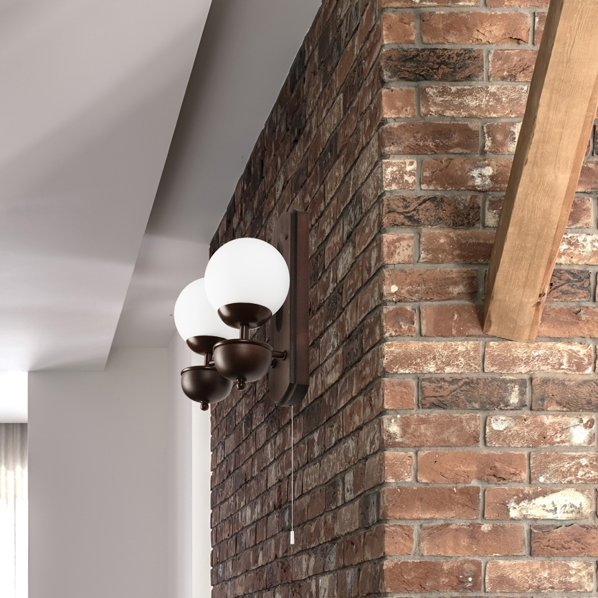Brilagi - LED Wandlamp COTTAGE 2xG9/40W/230V beuken/wit