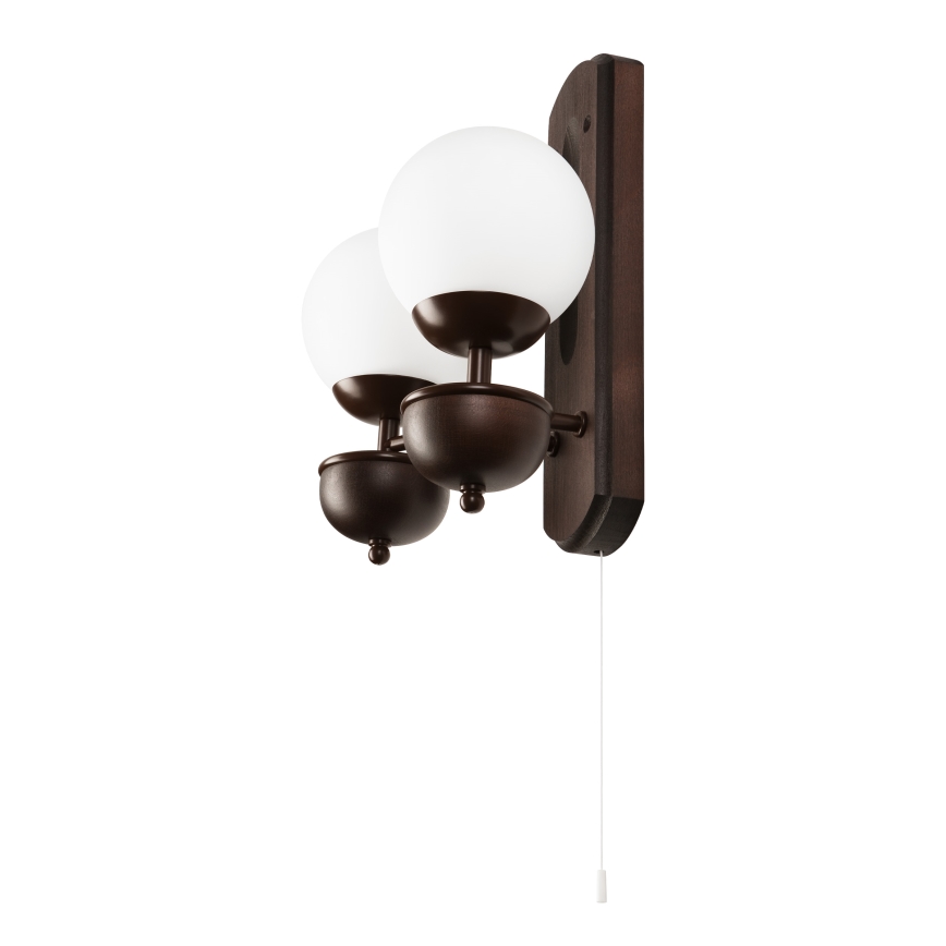 Brilagi - LED Wandlamp COTTAGE 2xG9/40W/230V beuken/wit