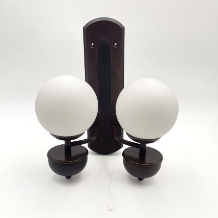 Brilagi - LED Wandlamp COTTAGE 2xG9/40W/230V beuken/wit