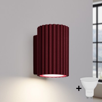Brilagi - LED-wandlamp CRESTO 1xGU10/10W/230V 10 cm bordeaux
