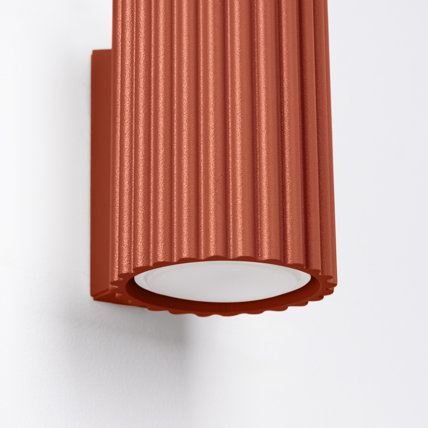 Brilagi - LED-wandlamp CRESTO 1xGU10/10W/230V 10 cm rood