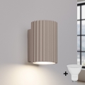 Brilagi - LED-wandlamp CRESTO 1xGU10/10W/230V 10 cm taupe