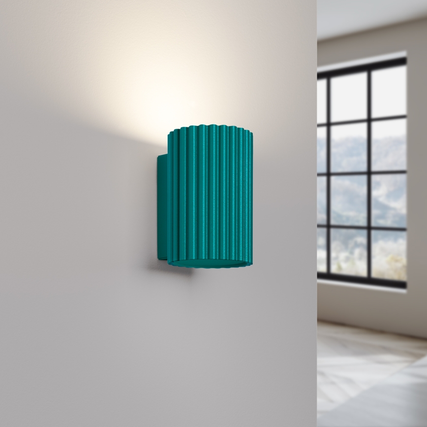 Brilagi - LED-wandlamp CRESTO 1xGU10/10W/230V 10 cm turkoois