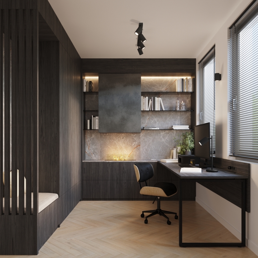 Brilagi - LED-wandlamp CRESTO 1xGU10/10W/230V 10 cm zwart