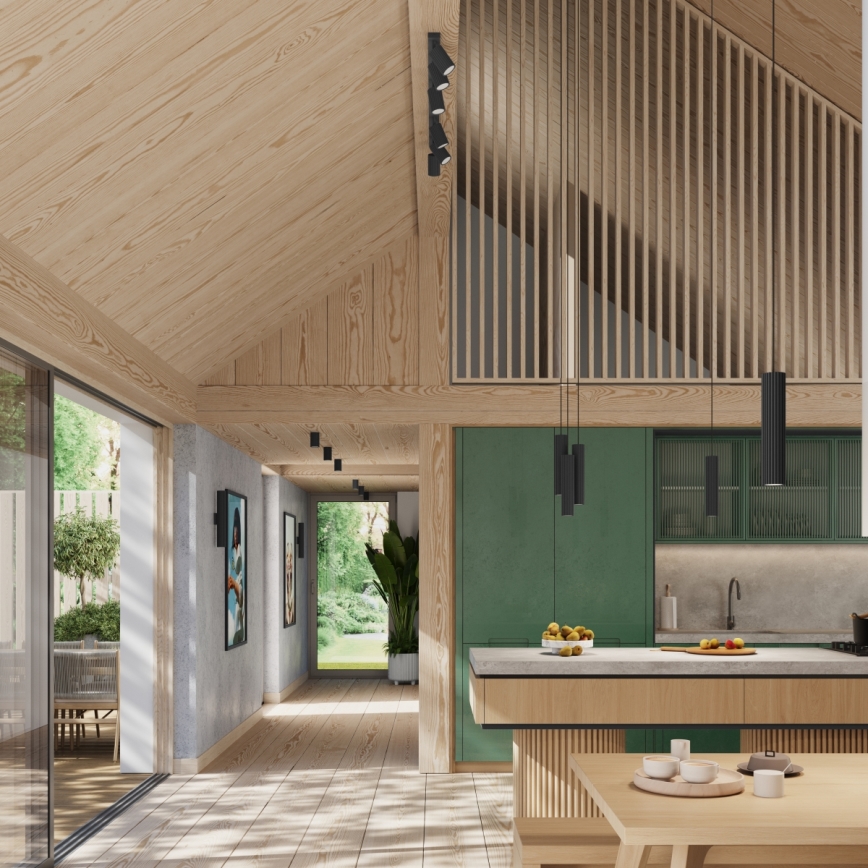 Brilagi - LED wandlamp CRESTO 2x GU10/10W/230V 30 cm zwart