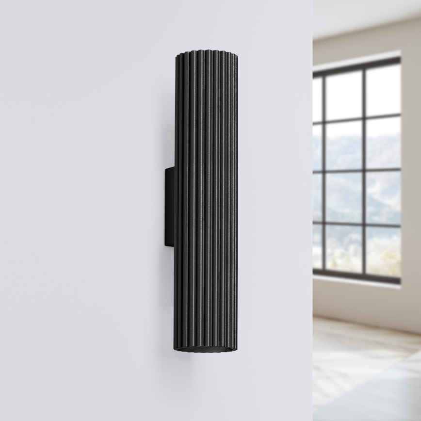 Brilagi - LED wandlamp CRESTO 2x GU10/10W/230V 30 cm zwart