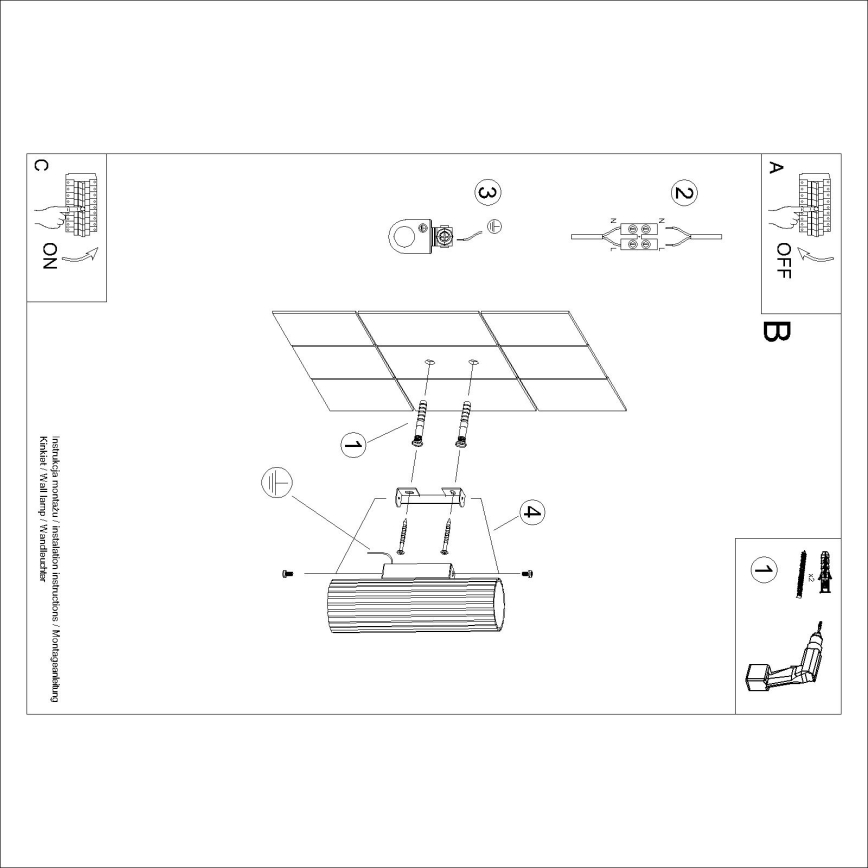 Brilagi - LED-wandlamp CRESTO 2xGU10/10W/230V 20 cm bruin