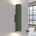 Brilagi - LED-wandlamp CRESTO 2xGU10/10W/230V 30 cm groen