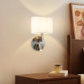 Brilagi - LED Wandlamp DAYA 1xE14/40W/230V + LED/3W wit/mat chroom