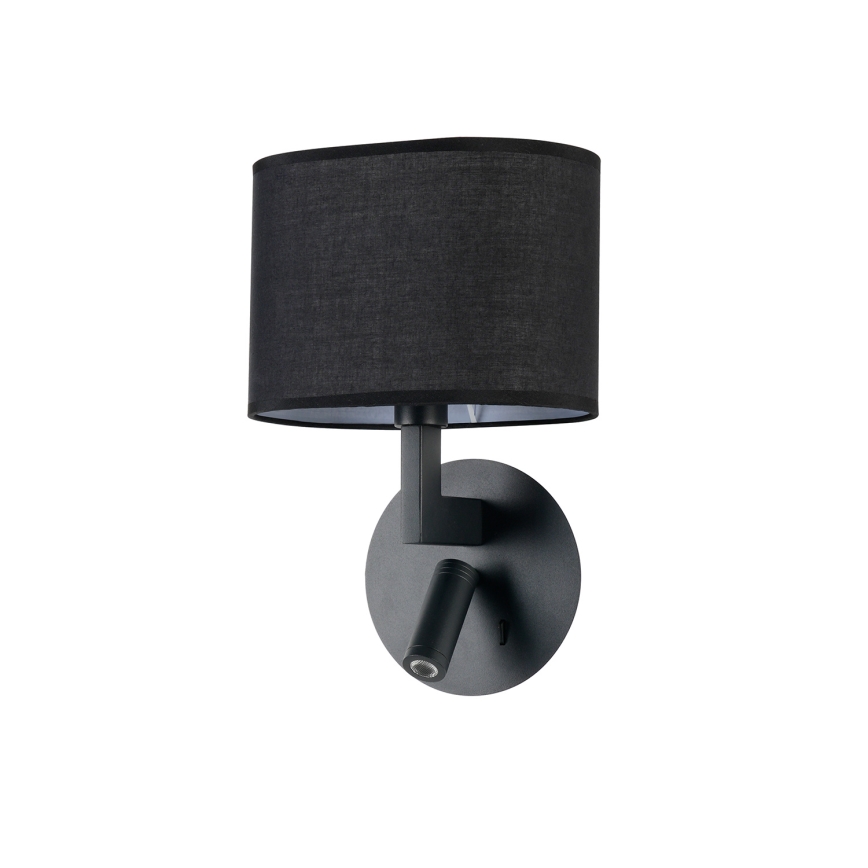 Brilagi - LED Wandlamp DAYA 1xE14/40W/230V + LED/3W zwart