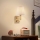 Brilagi - LED Wandlamp DEYA 1xE14/40W/230V + LED/3W linnen/goud