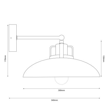 Brilagi - LED Wandlamp FLAMENGO 1xE27/60W/230V beige