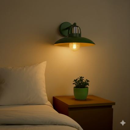 Brilagi - LED Wandlamp FLAMENGO 1xE27/60W/230V groen