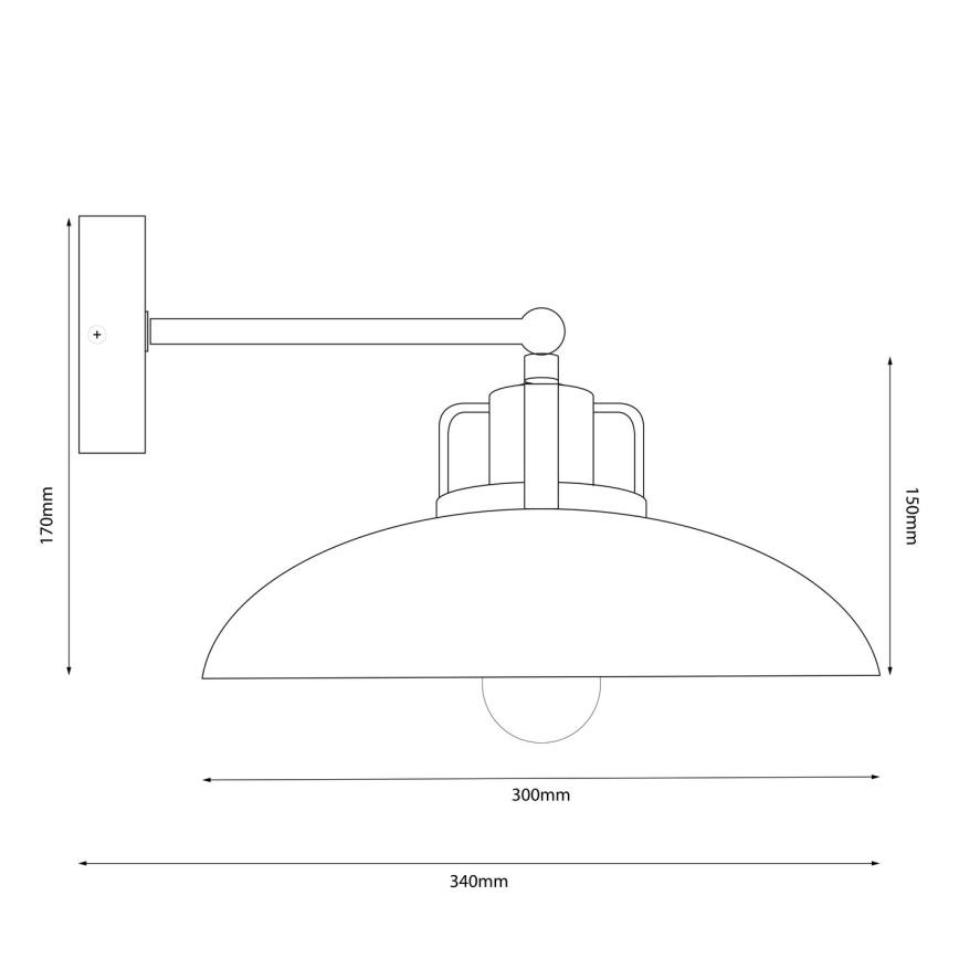 Brilagi - LED Wandlamp FLAMENGO 1xE27/60W/230V groen