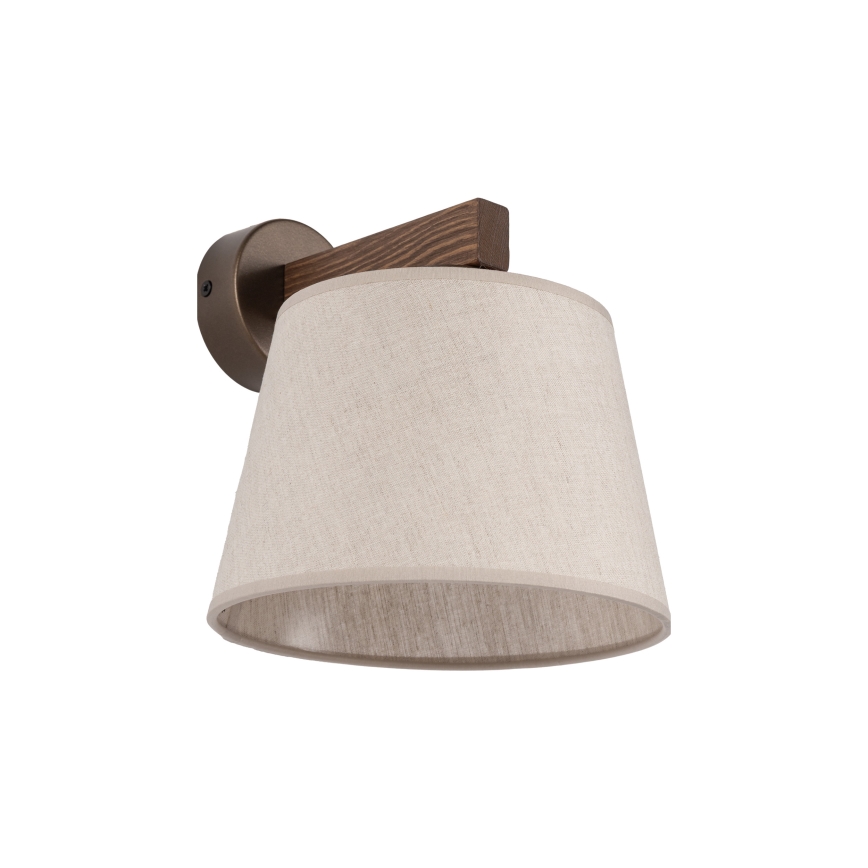 BRILAGI - LED-wandlamp LATTE 1xE27/15W/230V grenen/beige