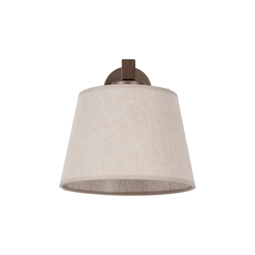 BRILAGI - LED-wandlamp LATTE 1xE27/15W/230V grenen/beige