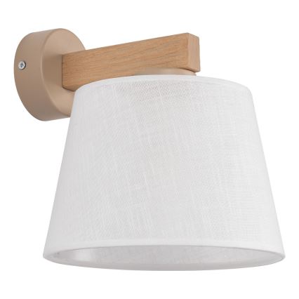BRILAGI - LED-wandlamp LATTE SABIA 1xE27/15W/230V grenen/wit