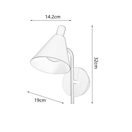 Brilagi - LED Wandlamp LUCERA LED/3W/230V geel