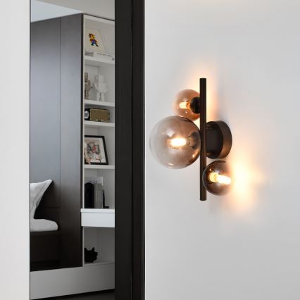 Brilagi - LED-wandlamp MILLA 3xG9/3W/230V bruin/rookbruin
