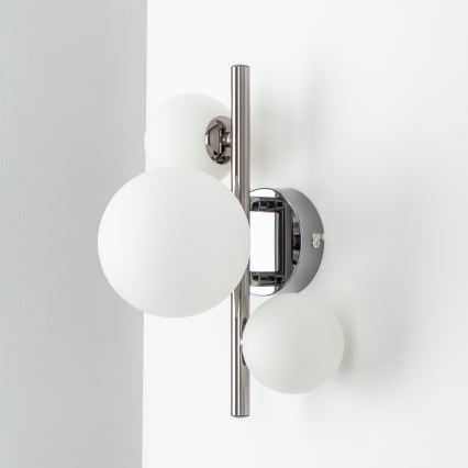 Brilagi - LED-wandlamp MILLA 3xG9/3W/230V zwart-chroom/wit