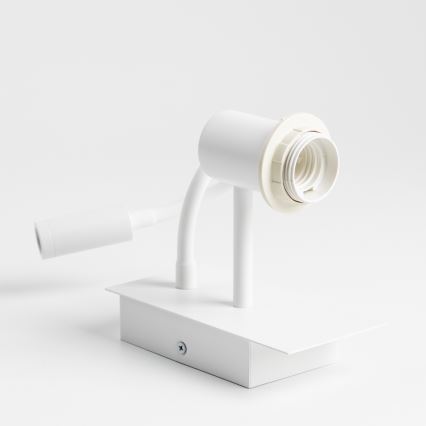 Brilagi - LED Flexibele wandlamp NUBILA 1xE27/25W/230V + LED/3W wit