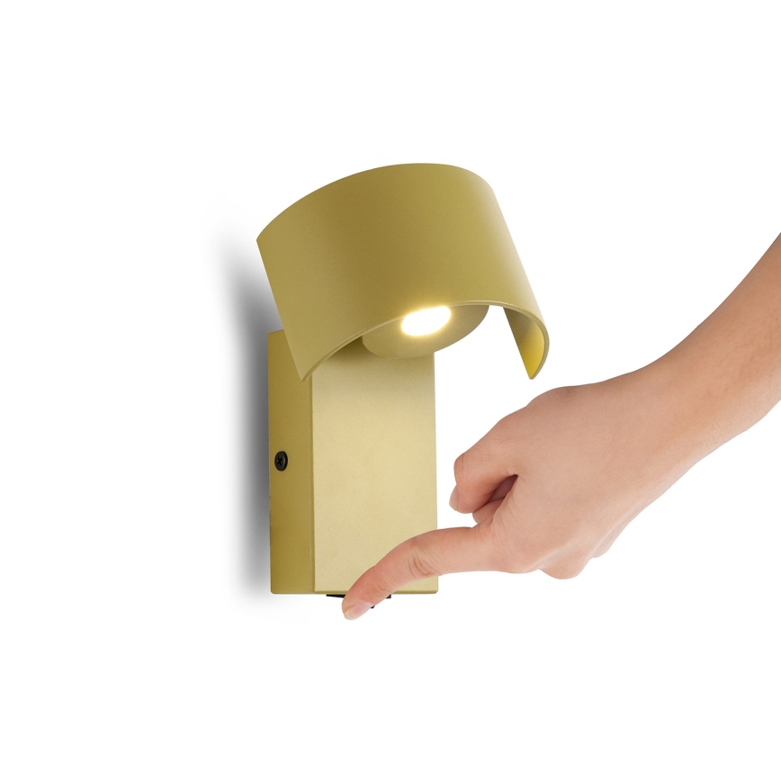 Brilagi - LED Wandlamp VASTO LED/3W/230V geel
