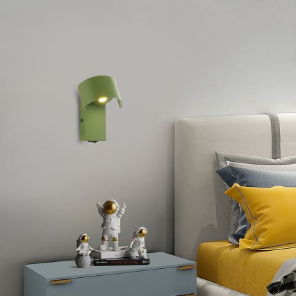Brilagi - LED Wandlamp VASTO LED/3W/230V groen