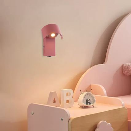 Brilagi - LED wandlamp VASTO LED/3W/230V roze