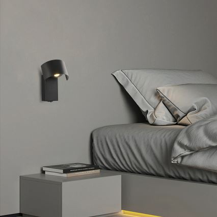 Brilagi - LED Wandlamp VASTO LED/3W/230V zwart